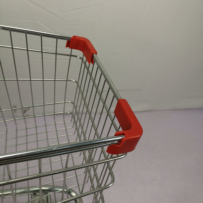 Metal Galvanized Supermarket Steel Shopping Cart Americana Shopping Carts 60L