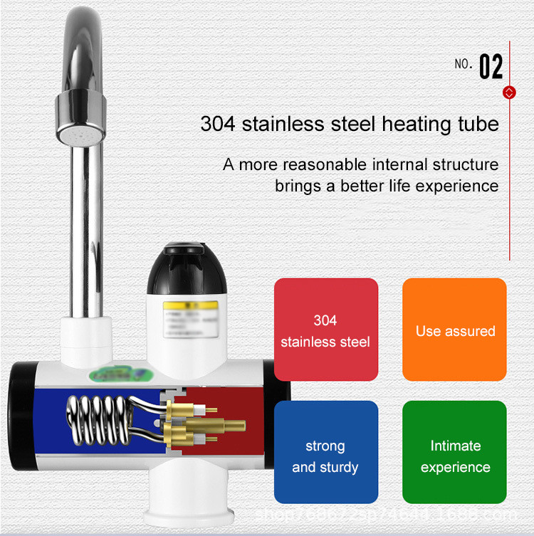 Bathroom Sink Hot And Cold Water Faucet 2-3L/Min With Rotatable Outlet Pipe