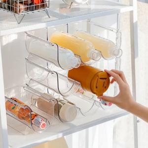 Buy cheap Refrigerator Storage Bins Plastic Wine Water Bottle Holder Stand Stackable product