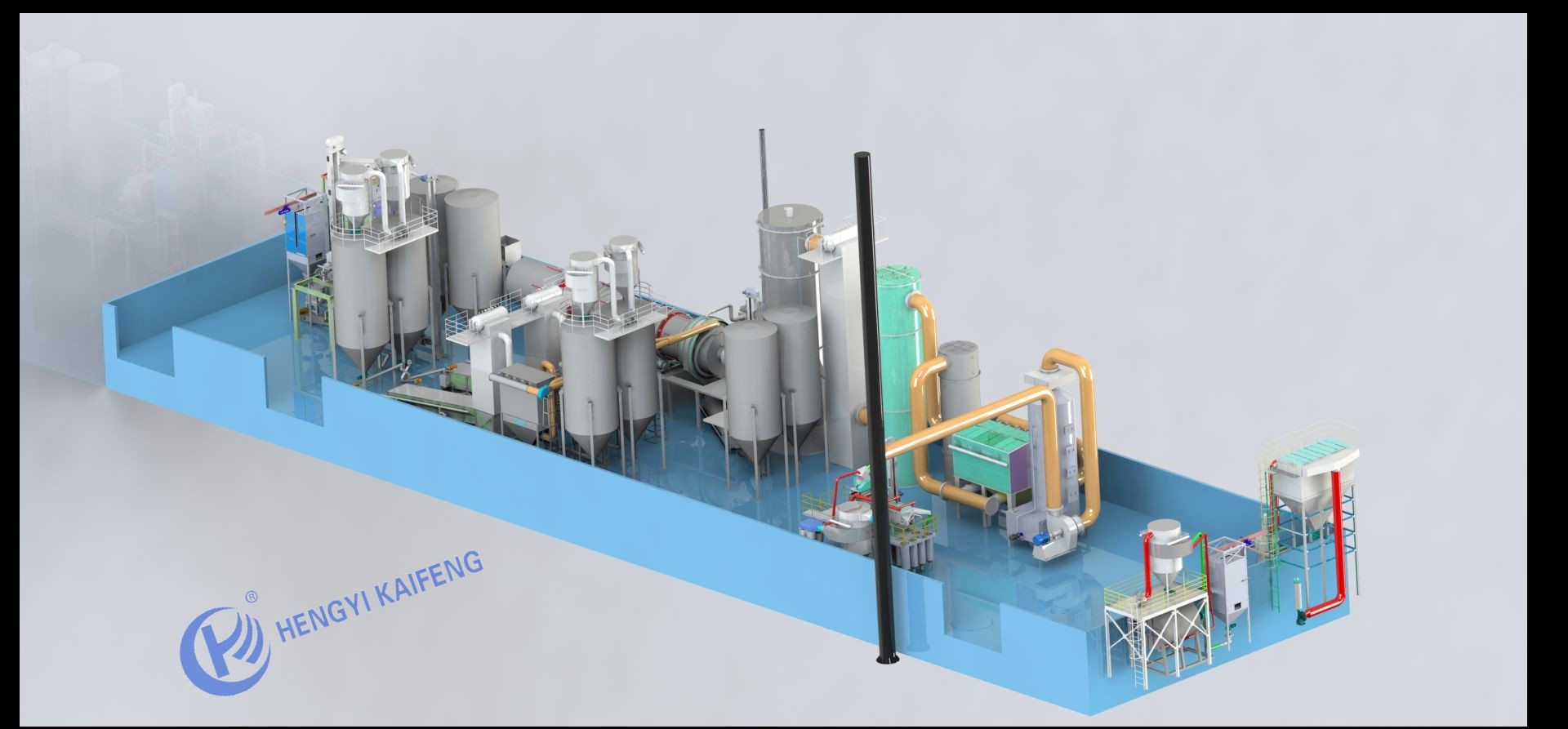 Customized Precise Carbon Regeneration Kiln With PLC Automatic Control