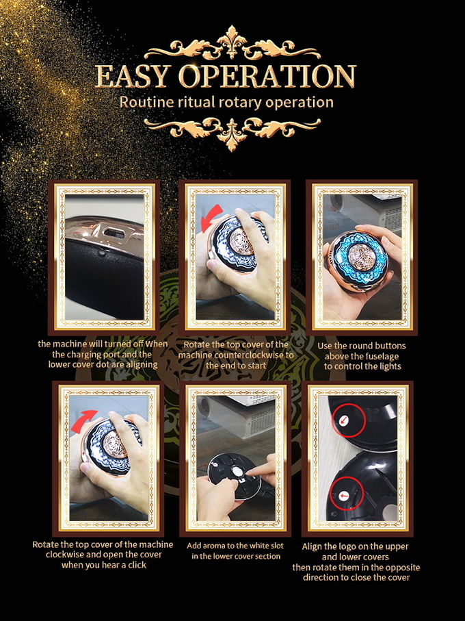 Multimedia Aromatherapy Remote Control Quran Speaker Lamp