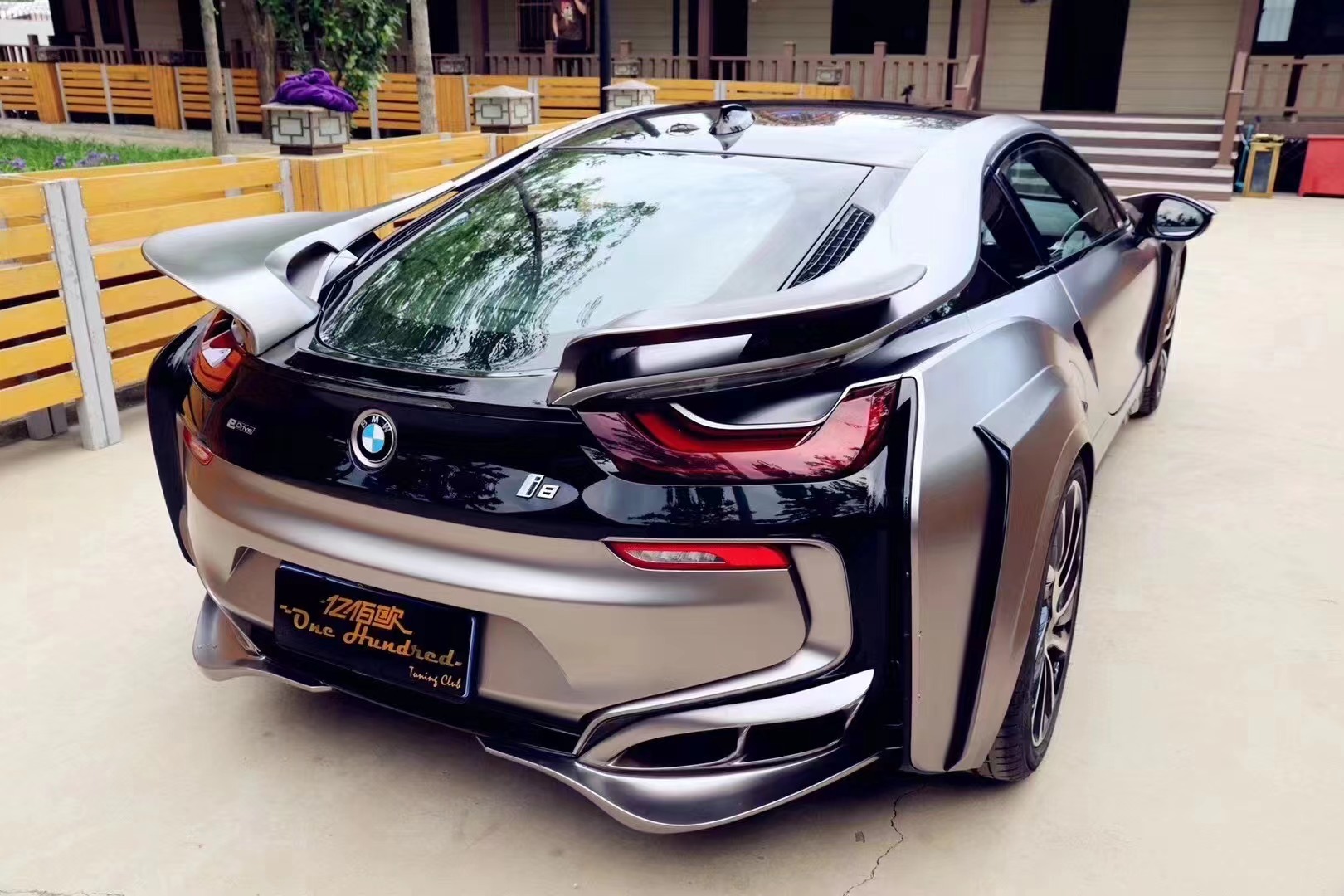 For BMW I8 Carbon Fiber Body Kit I8 Upgrade Energy-style Front and Rear Bumper Spoiler Widebody Kit