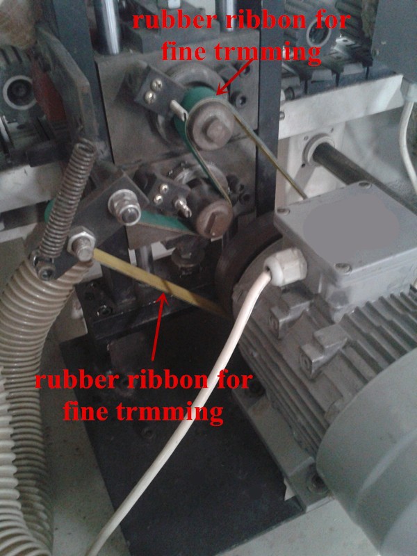 Belt / rubber ribbon for trmming / end cutting / buffing in Edge banding machinery , Woodworking machine parts