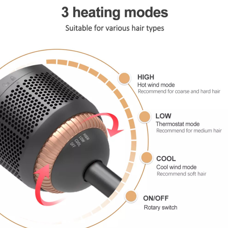 Anti Scald 50HZ Hair Beauty Styler Blow Dryer Straightener Volumizer 200 Degree