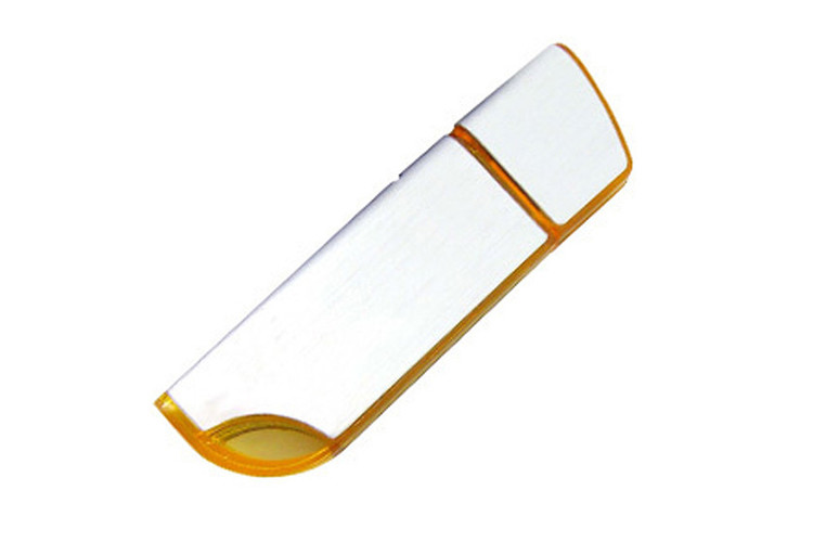 USB Factory supply Show Life Brand 8G 2.0 yellow color metal USB with customized logo and package