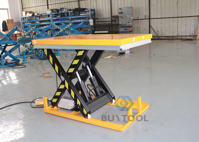 36x36 Turntable Top Electric Stationary Lift Table 1000kg 4 000lb Capacity For Warehouse