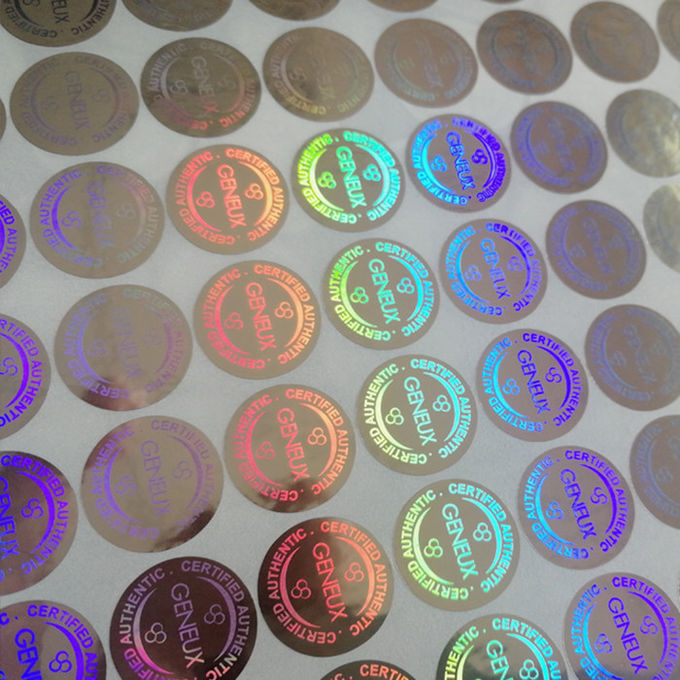 Printed 3D PET laser mterial anti counterfeit security hologram stickers