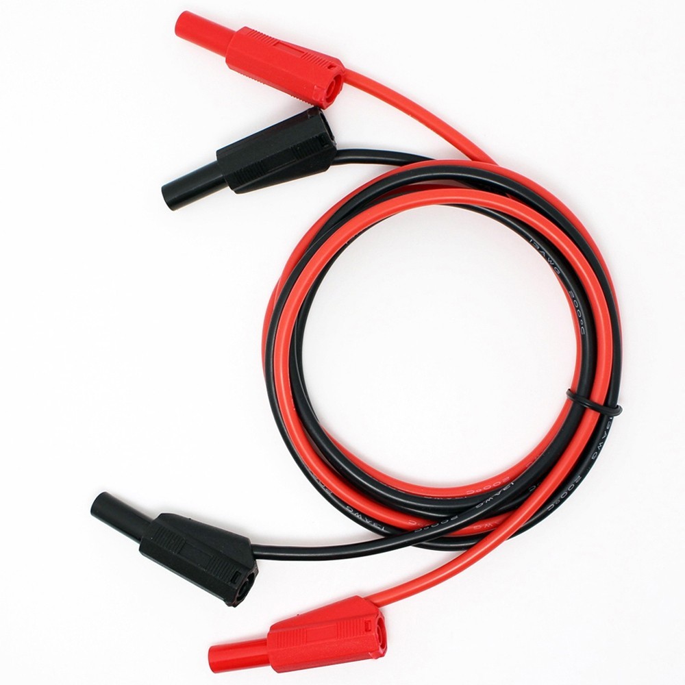 Silicone Rubber Multimeter Test Leads Multicolor 32A With Banana Plug
