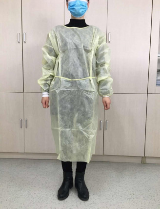 AAMI Level 2 Back Tie Clothing Protective Isolation Gown Breathable Examination