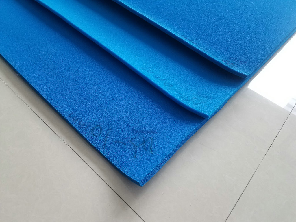 Blue Color Silicone Sponge Sheet Impression Fabric