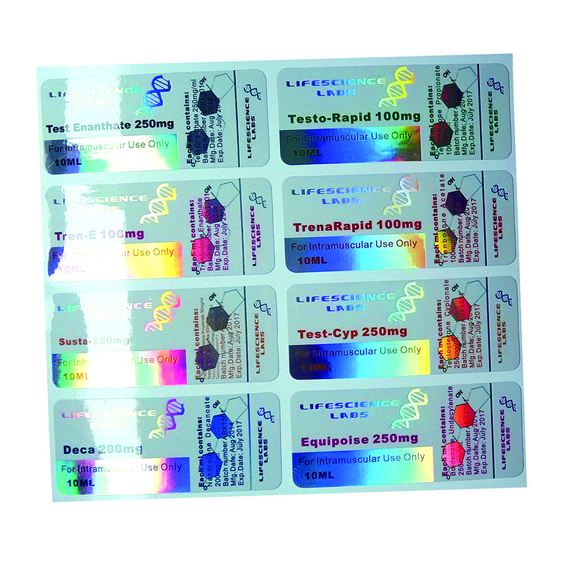 PET Hologram Security Medication Label Stickers 50um Thickness