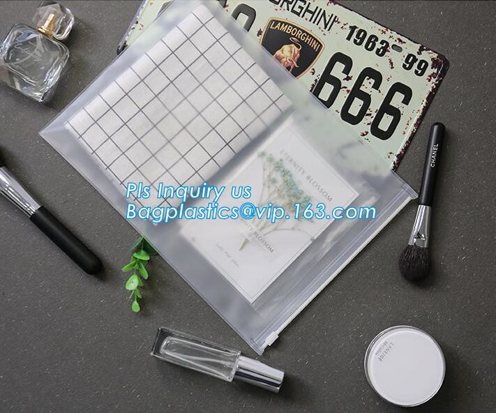 zipper slider bag cosmetic packaging slider bag, make up bag promotional cosmetic bag slider bag, toiletry pouch eva cos