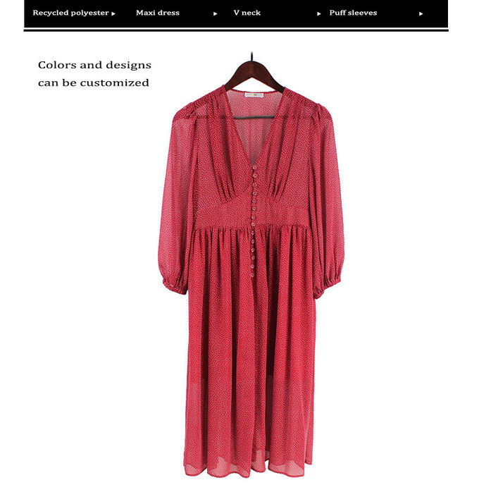 Sizes 36 Chiffon Maxi Dress
