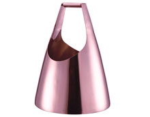 Rose Gold Stainless Steel Champagne Commercial Buffet Equipment With Handle , Heavy Duty Wine Bucket