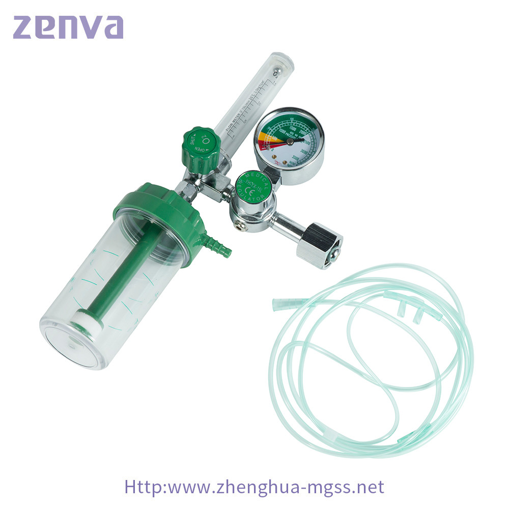 0-15L/Min Hospital Oxygen Flow Meter Regulator Cylinder Different Connector