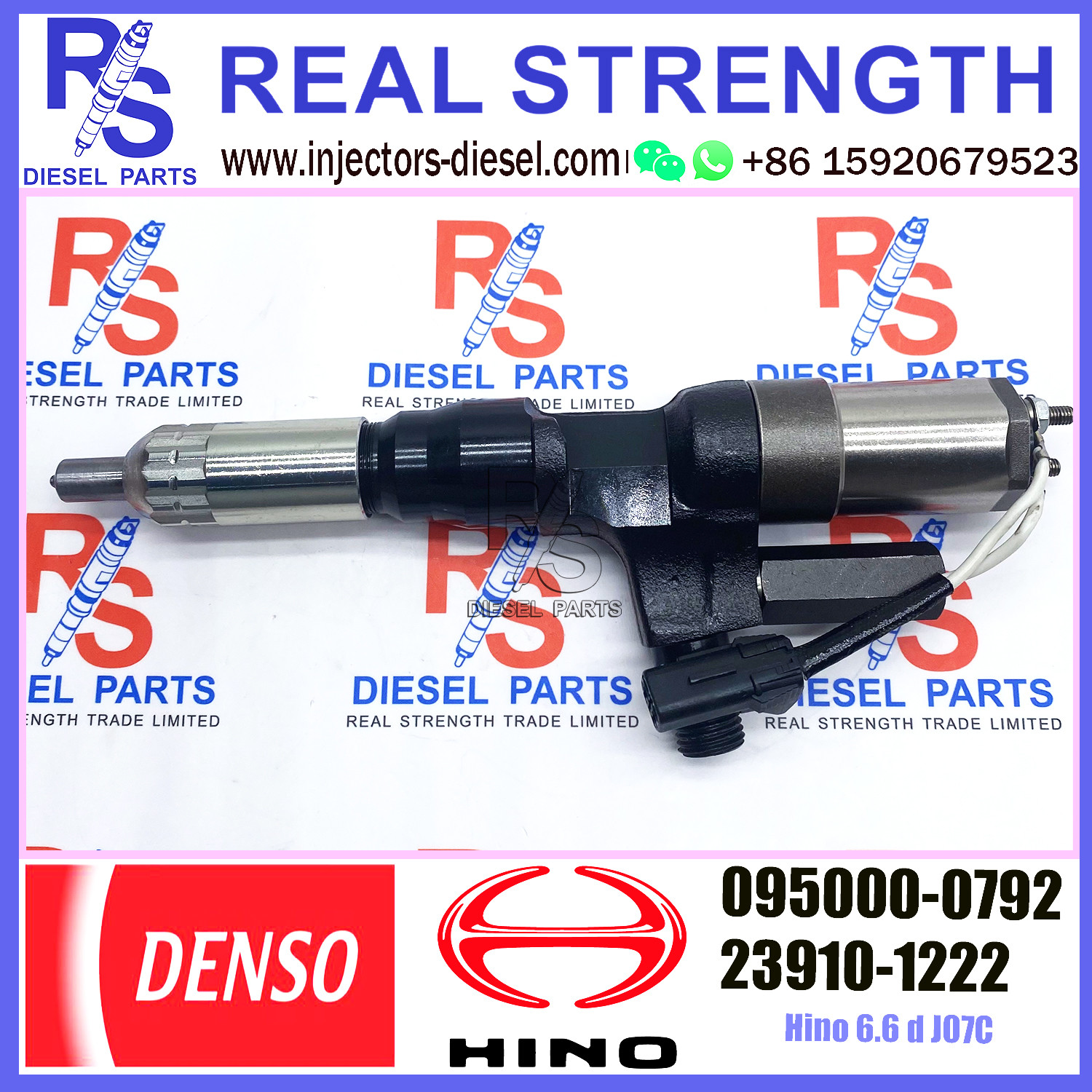23910-1222 23910-1223 DENSO Diesel Injector 095000-0790 095000-0793 095000-0794