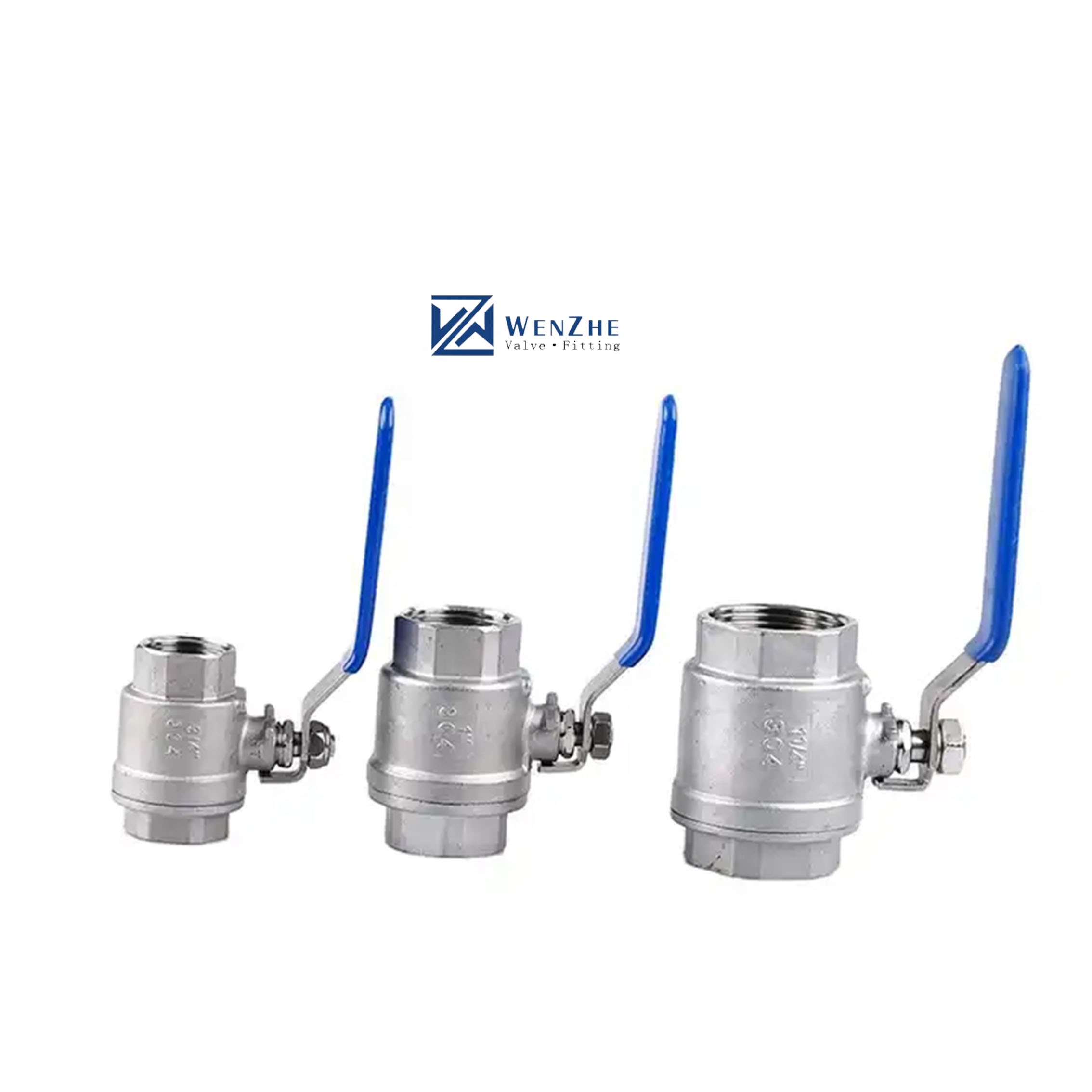 Custom SS 304 Ball Valve 3A DIN NPT BSPT BSPP Head Code Cylindrical Silver 2