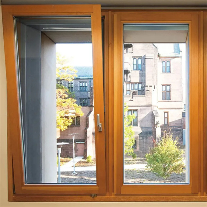 SKATE 75 Aluminum Casement Windows With 304 Stainless Steel Mesh Screen