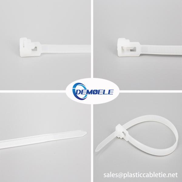 DM-5*200RT mm high quality CE ROHS nylon reusable cable ties releasable cable straps adjustable zip ties