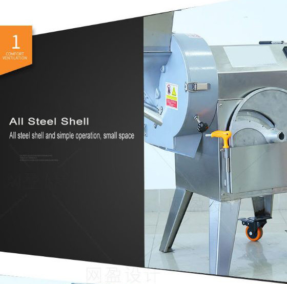380v SUS Customization Kitchen Shredding Vegetable Cutting Machine 1000kg/H
