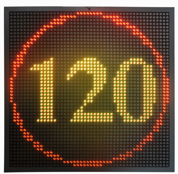 Cold Rolled Iron Cabinet Led Lane Control Guide Displays Traffic Variable Message Sign