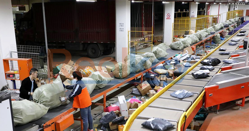 Intelligent Control Logistics Conveyor Systems Material Handling Package Conveyor Belt