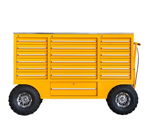 19 Drawers Stainless Steel Top Tool Trolley Cabinet for Iron Car Repair Garage Workshop