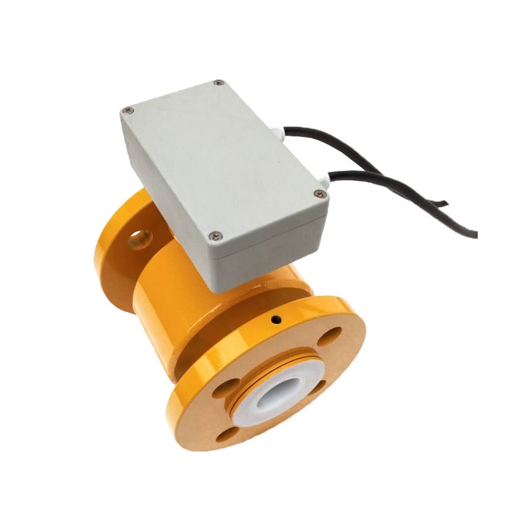 Separated Acid 220VAC Transmitter Low Cost Electromagnetic Flowmeter