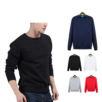 Manufactur custom Logo plain Blank Red Sweatshirt Crew Neck men hoodies