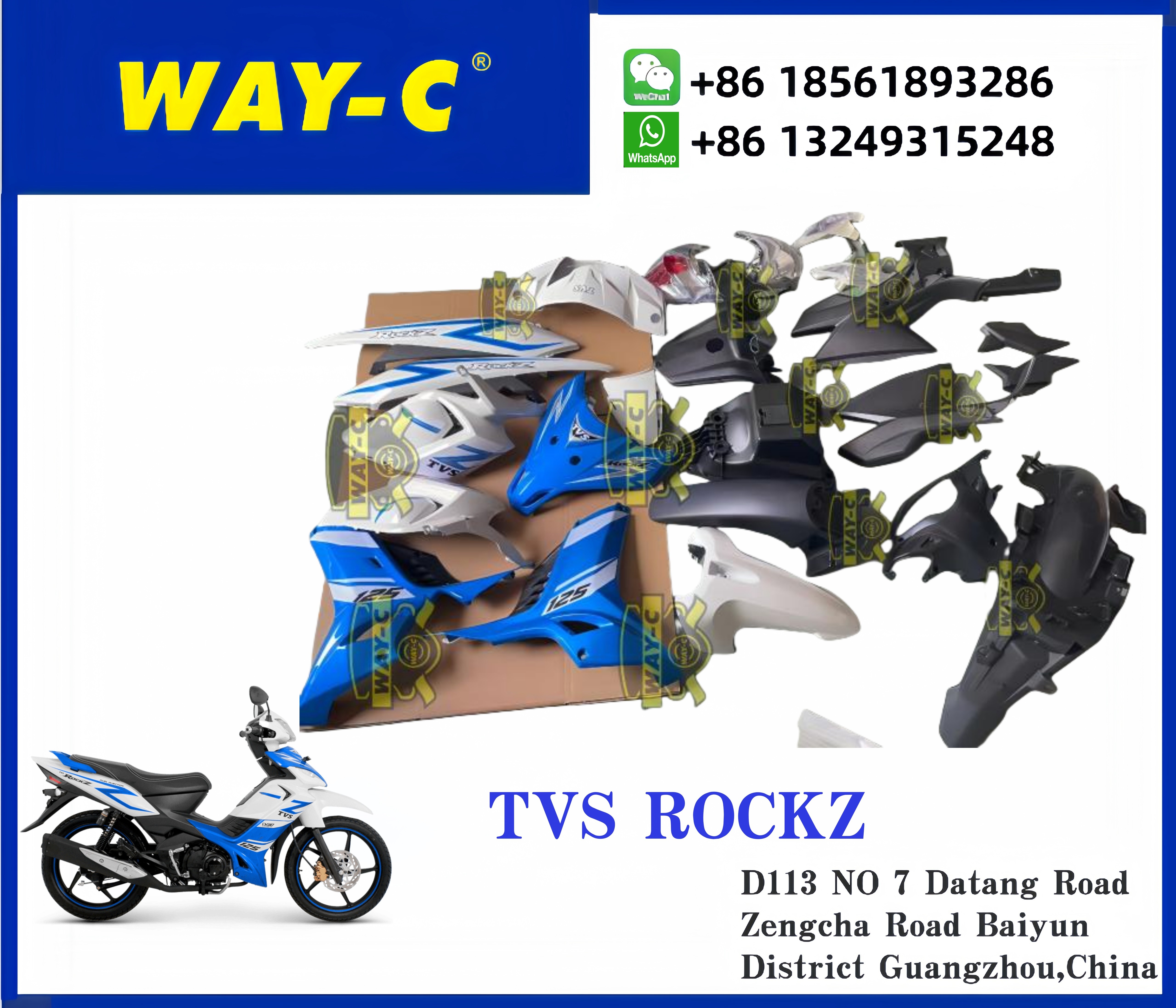TVS ROCKZ 125 Scooter Plastic Parts