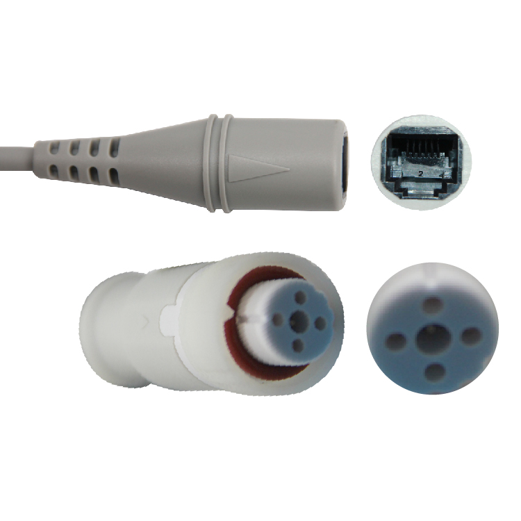 IBP adapter cable compatible for St Jude monitor to Smiths transducer