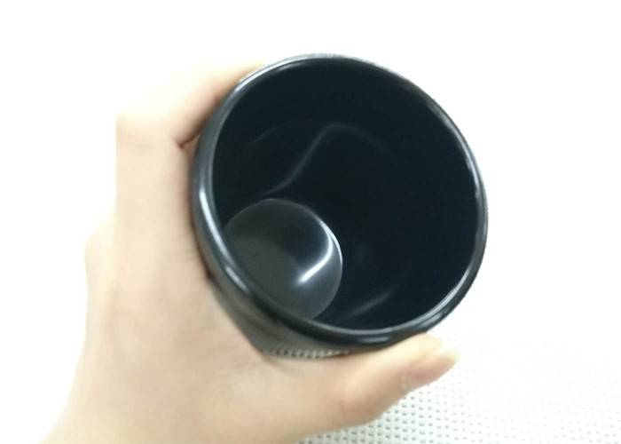 Black Color Tea Cup Imitation Porcelain Dinnerware Sets Dia7.6cm H9.2cm Weight 168g