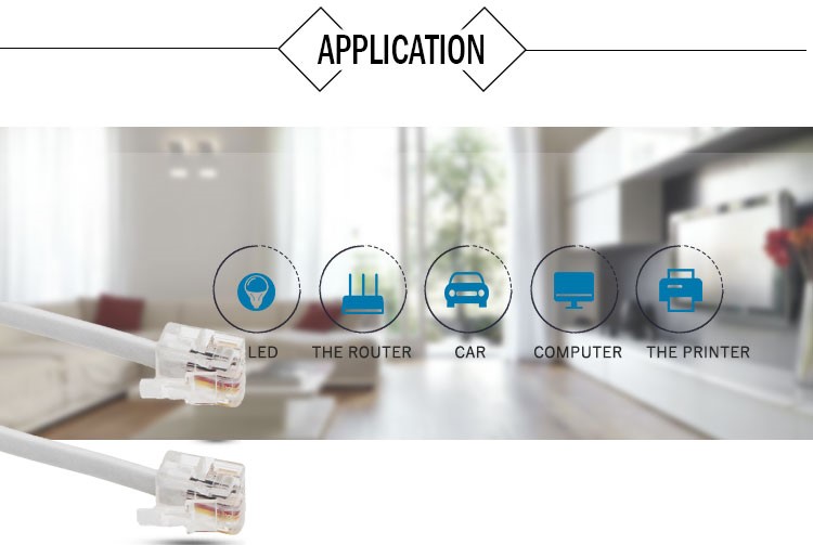 Long Distance Communication Telephone Line Cable For Home Office OEM/ODM