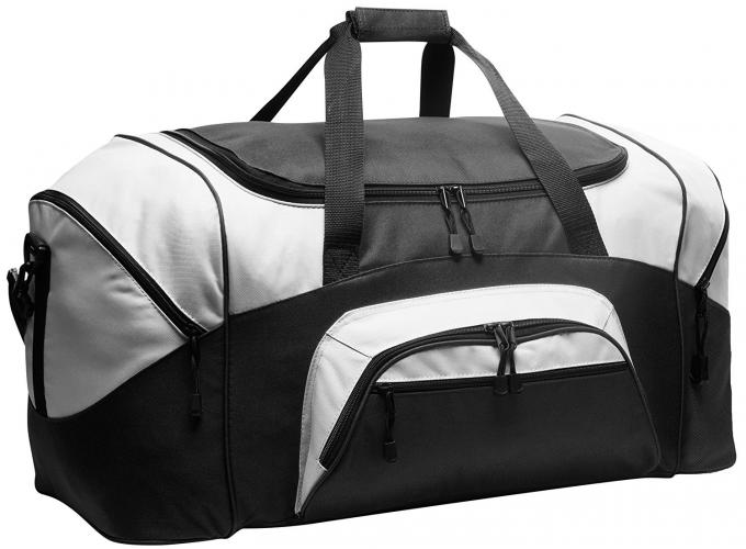 600D Polyester Personalized Sports Duffle Bags Blue Color H32.4cm X W69.2cm X D34.3cm