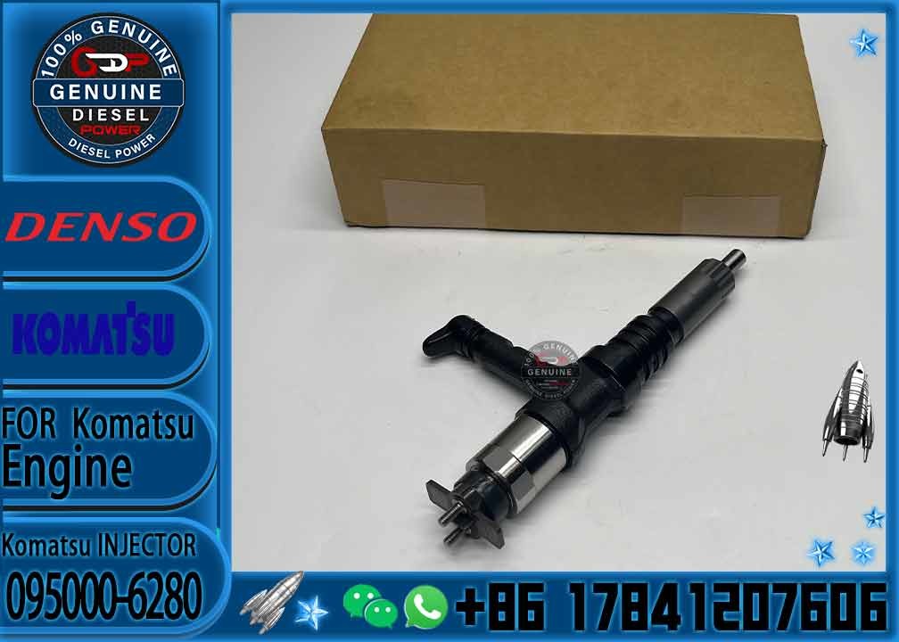 Huida Excavator 12V140E-3 Engine Fuel Injector 095000-6280 6219-11-3100 with Stock Available