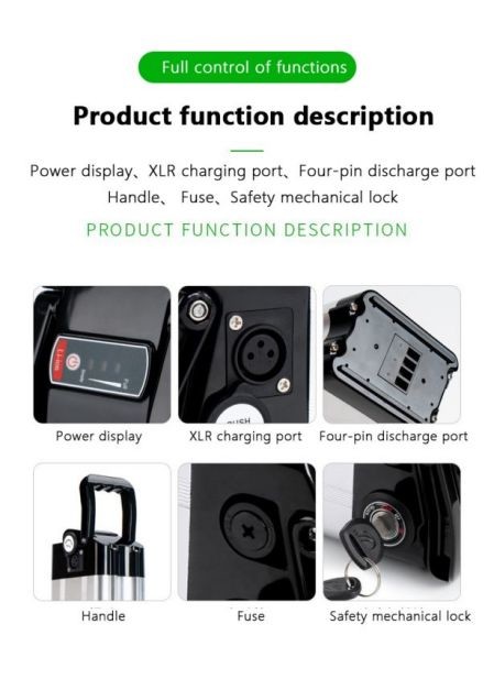 Explosionproof Grade A13S5P 48V/52V 17AH Redar Lithium Electric Bike Battery Built in BMS For Electric Scooter