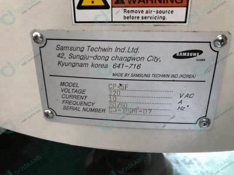 Samsung CP45 FV 220V 50Hz PCB SMT Assembly Machine
