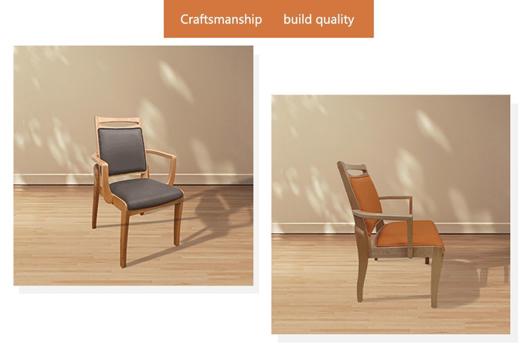 Modern Nordic Design Dining Chair with High Quality Sponge Cushion Luxury Home Furniture Wood Chairs for Hall Restaurant Use