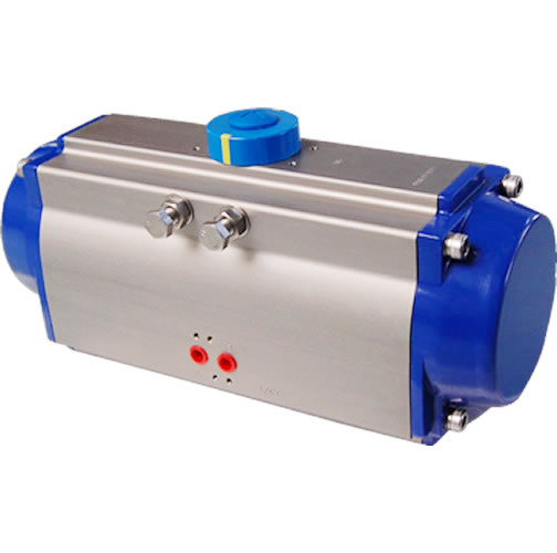 AT series double action and single action pneumatic rotary actuator for butterfly valve or ball valve