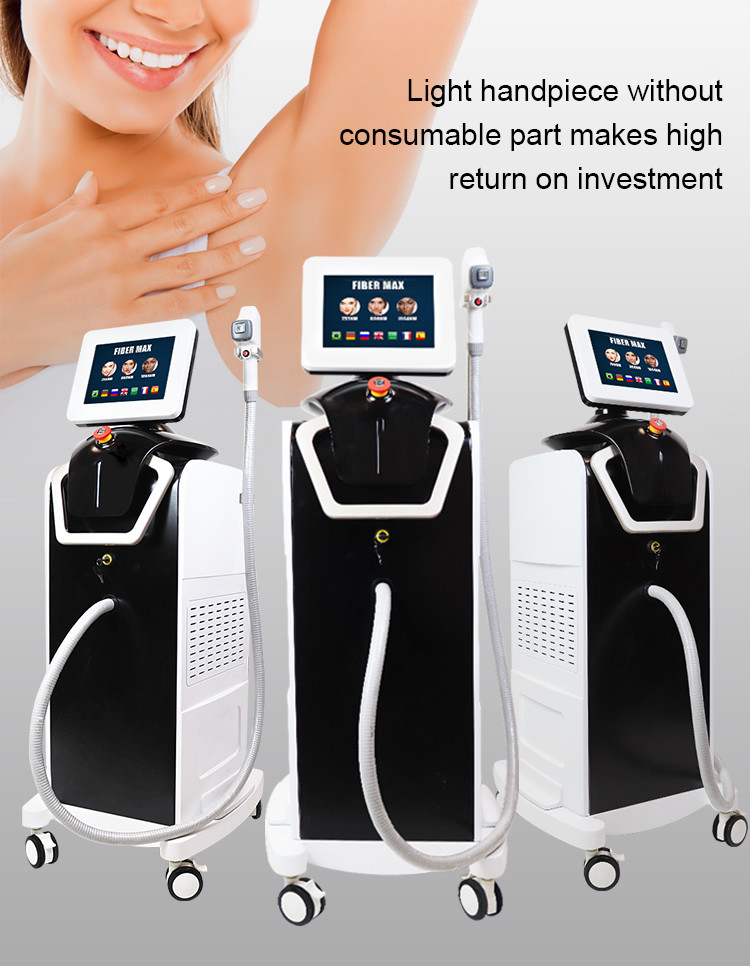 1800W Fiber Coupled Diode Hair Removal Laser Machine For Depilation
