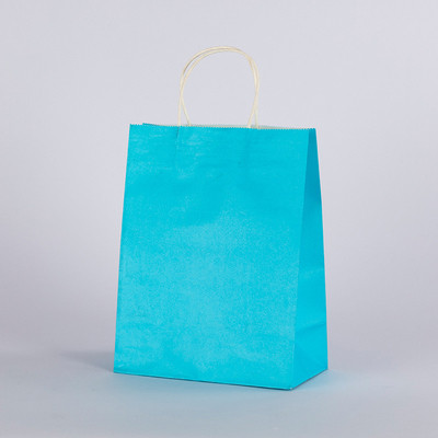SGS Gold Foil Stamping Recycled Kraft Paper Bags