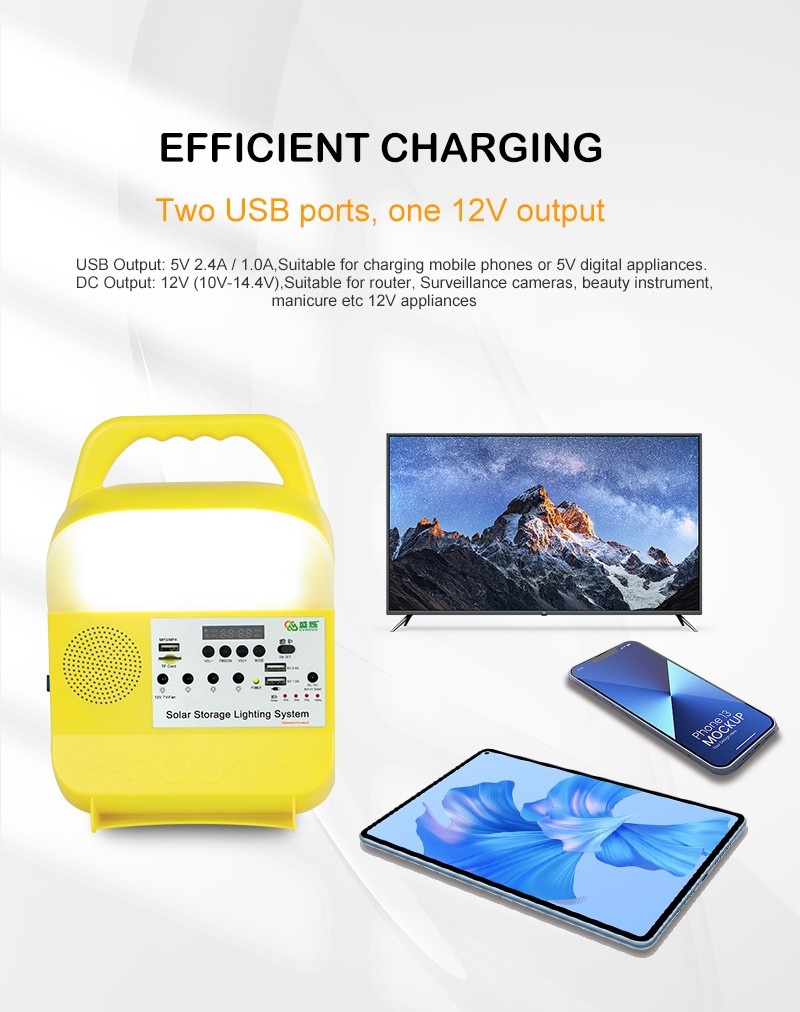 Portable Ip65 Rechargeable Solar Powered Led Lamp Emergency Lights Usb Charging Camping Lamps Lanterns For Outdoor Home