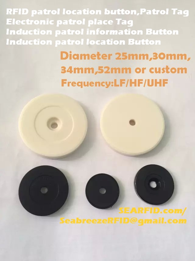 RFID patrol location button/Electronic patrol cards/patrol tags/patrol information button