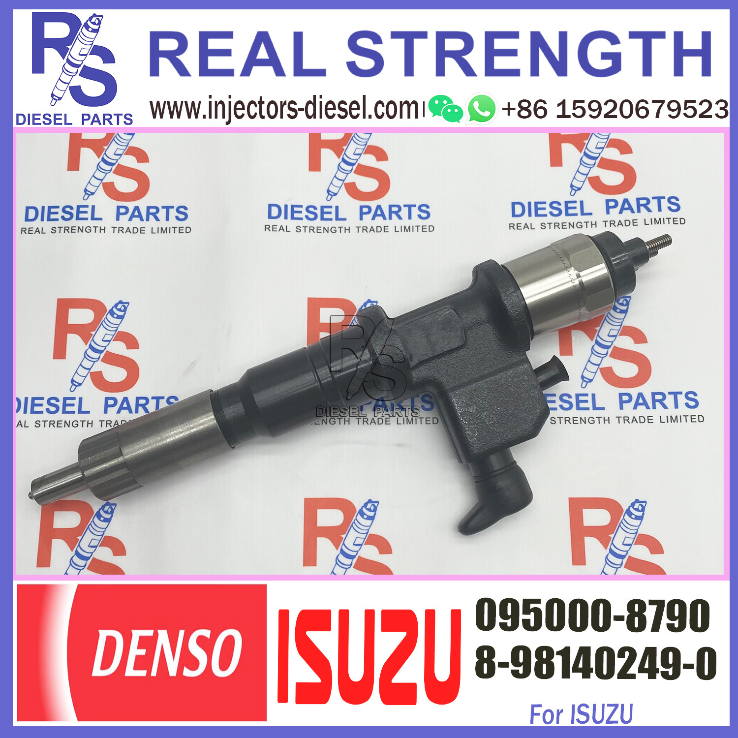 Genuine Common rail Diesel Fuel Injector 095000-8790 8-98140249-0 For IS-UZU 6UZ1 Engine