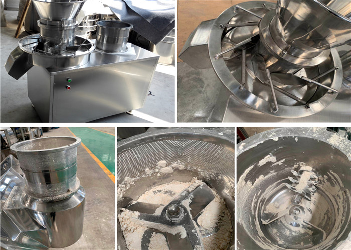 ISO9001 600kg/h Revolving Fluid Bed Granulator For Seasoning Granule