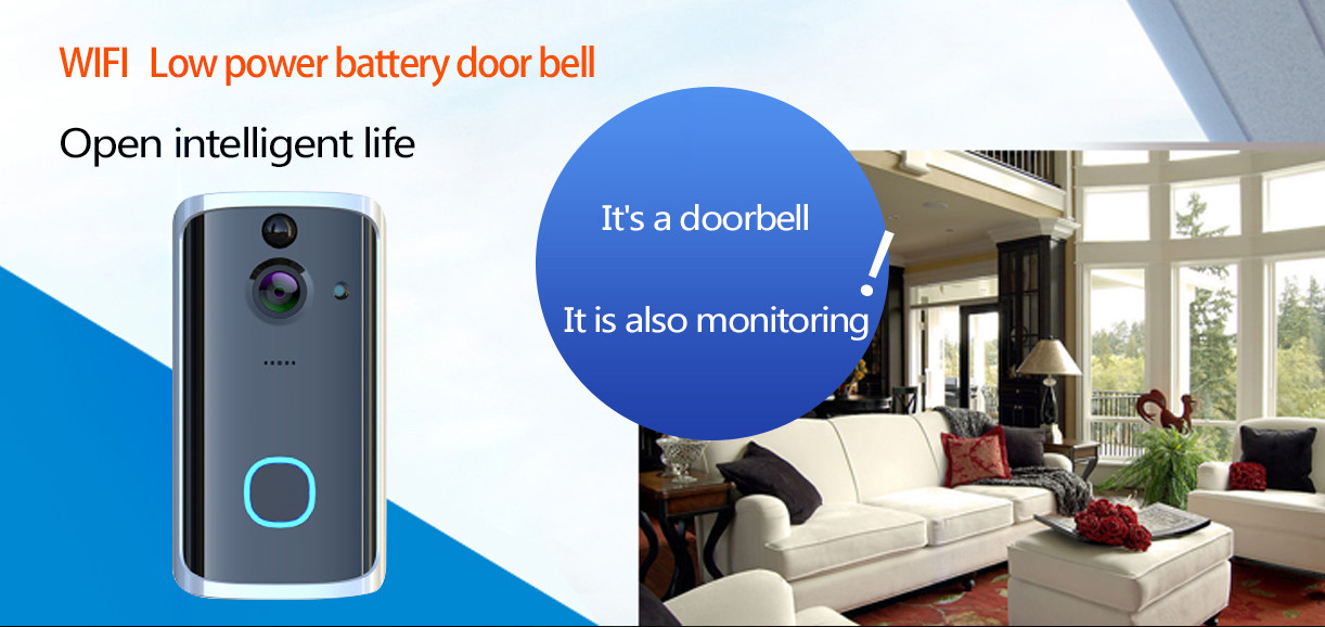 HFSecurity RD11 Wide Angel WIFI VIsua Real Time Two Way Audiol Door Bell