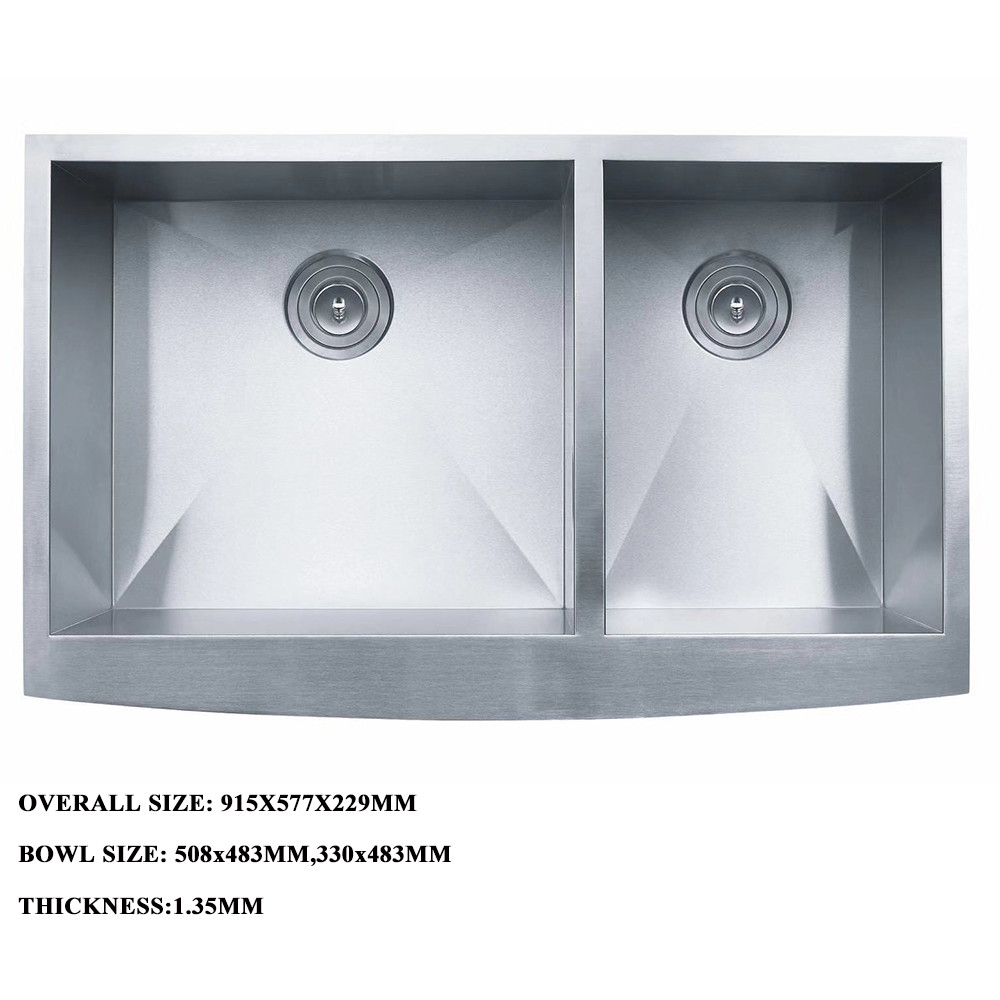 stainless steel double bowl deep kitchen sink with strainer best quality sink