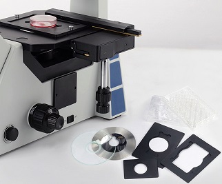 Inverted Light Trinocular Compound Microscope Marking Objective For Biology Field