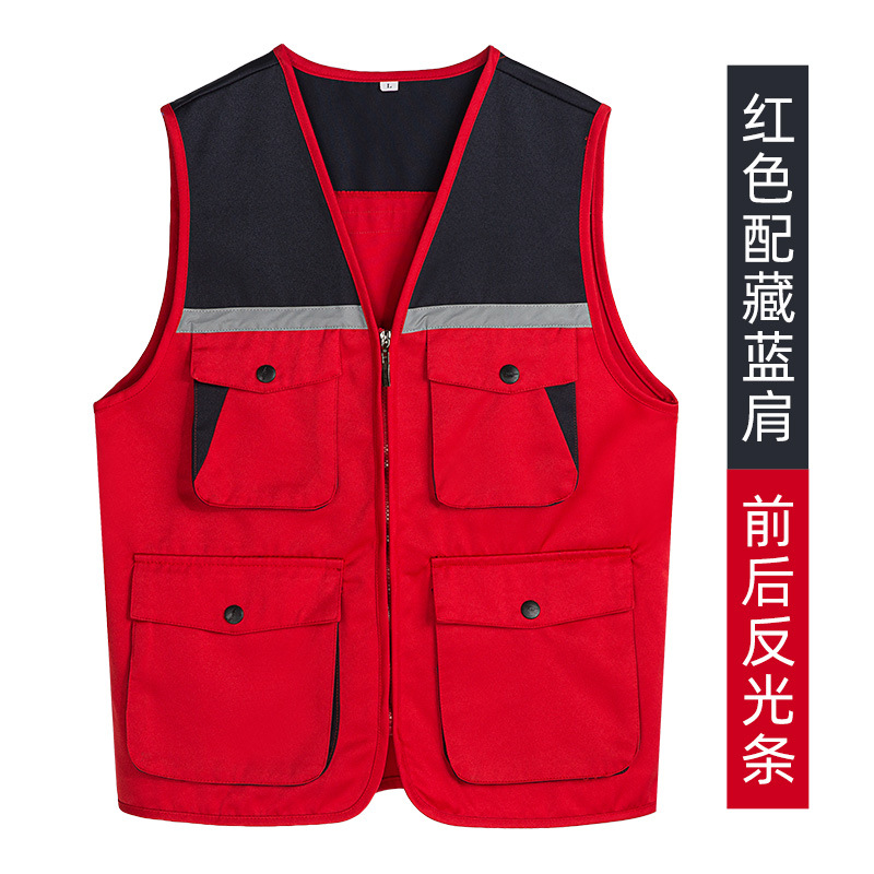 Reflective Safety Vest Customizable for Construction Work Uniform Worker Uniform Vest