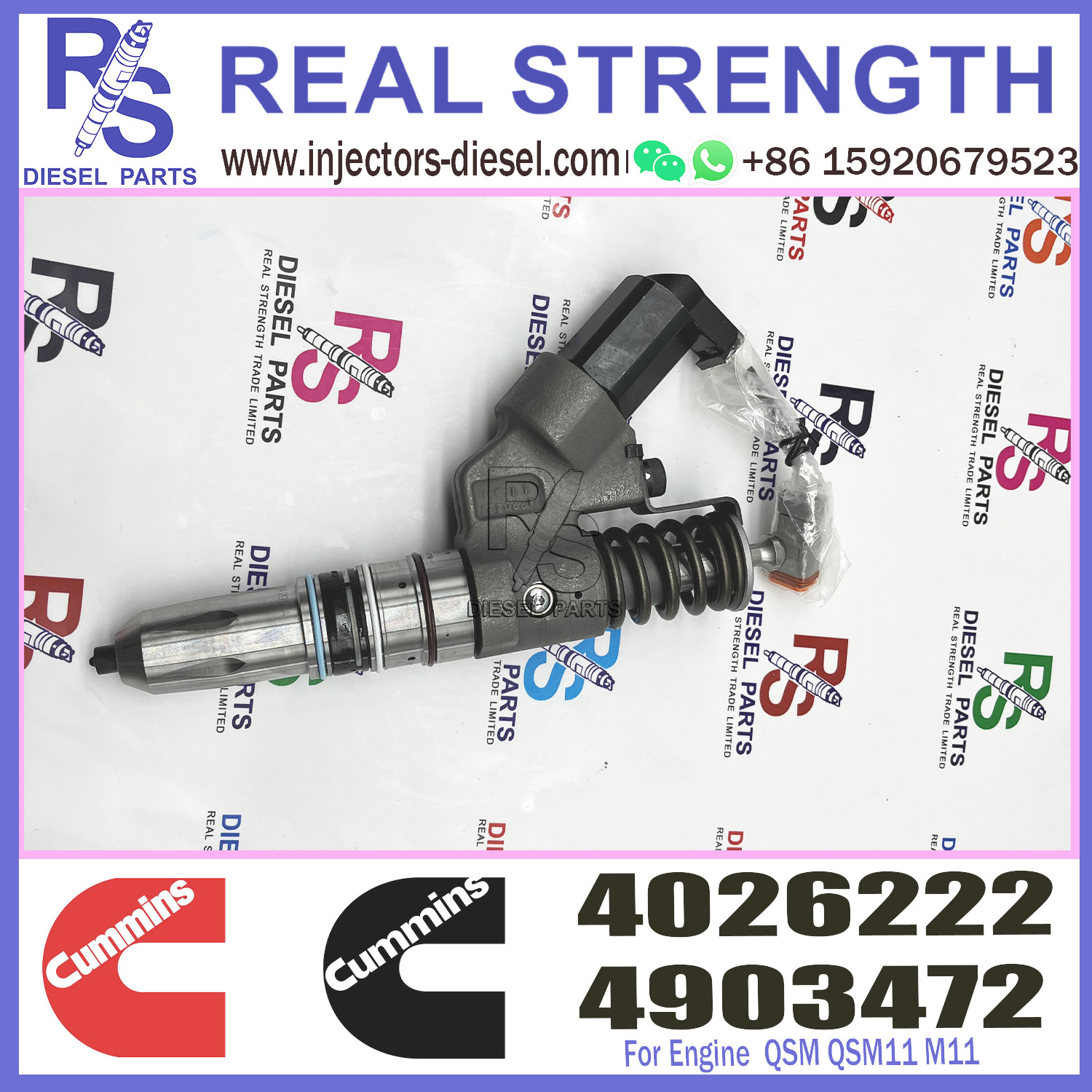 QSM11 ISM M11 Cummins Diesel Injector 4026222 4903319 Diesel Fuel Injectors